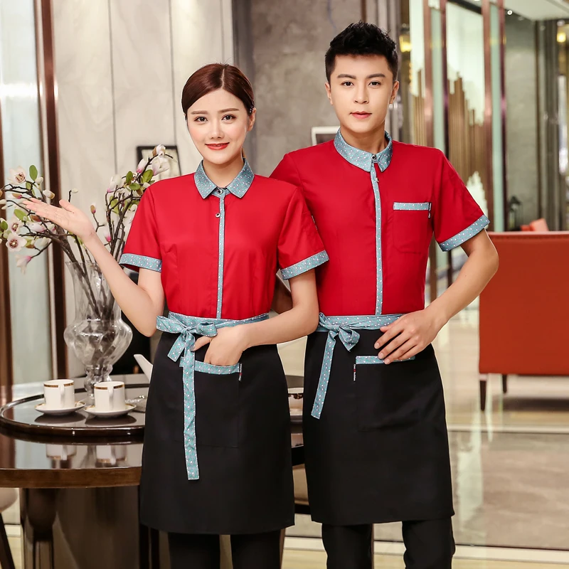 Рабочая одежда для мужчин и женщин официанта кухни западного ресторана отеля