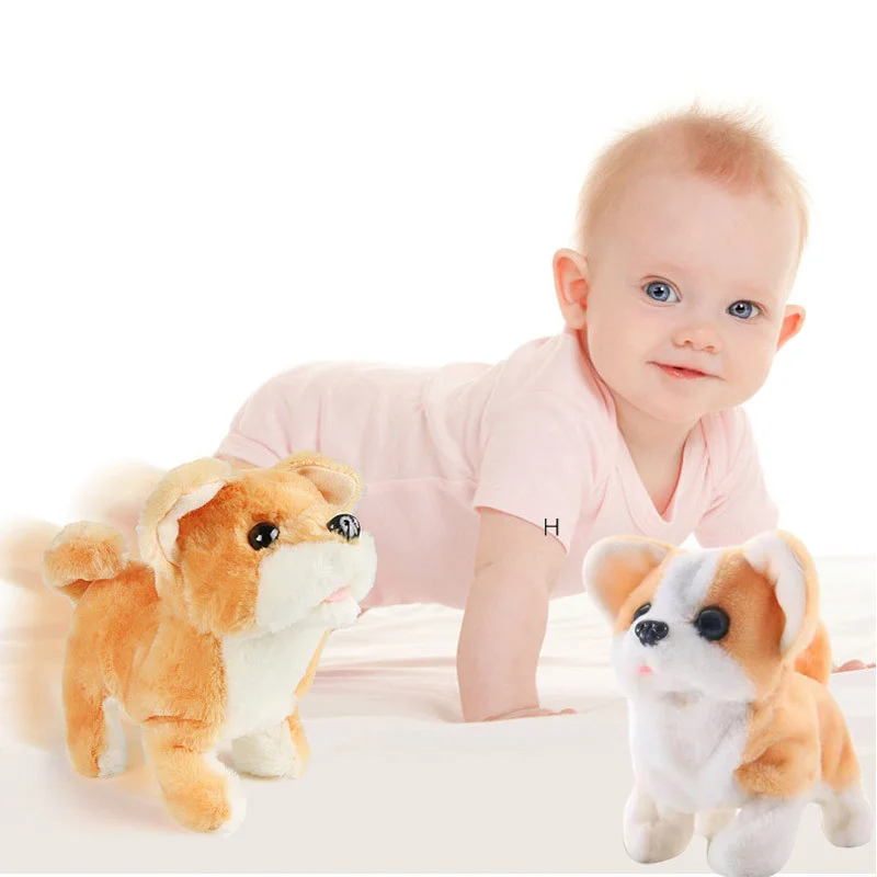 18CM Perro Peluche Robot Puppy Plush Toys Interactive Cute Dog Funny Wagging Shaking Birthday Dancing for Kid and |