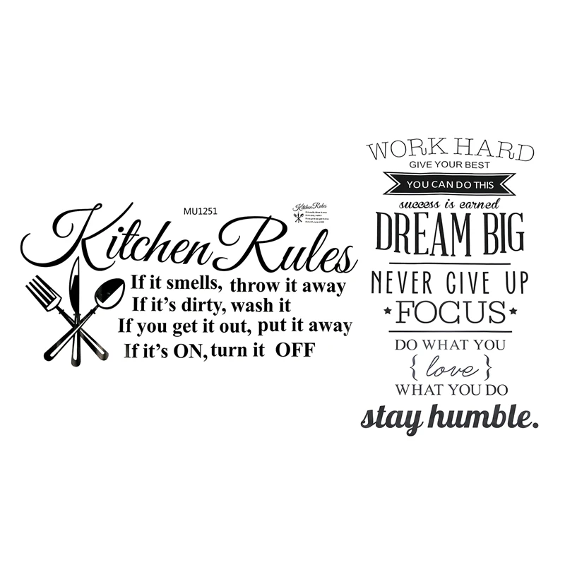 

2 шт., декоративные наклейки на стену из ПВХ, 57 х33см и 56 Х100 см