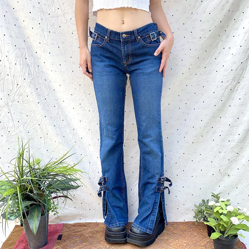 

Fashion New Women's Sexy Slimming Gradient Washed Temperament High Street Casual Split Distressed Denim Shorts Baggy Jeans