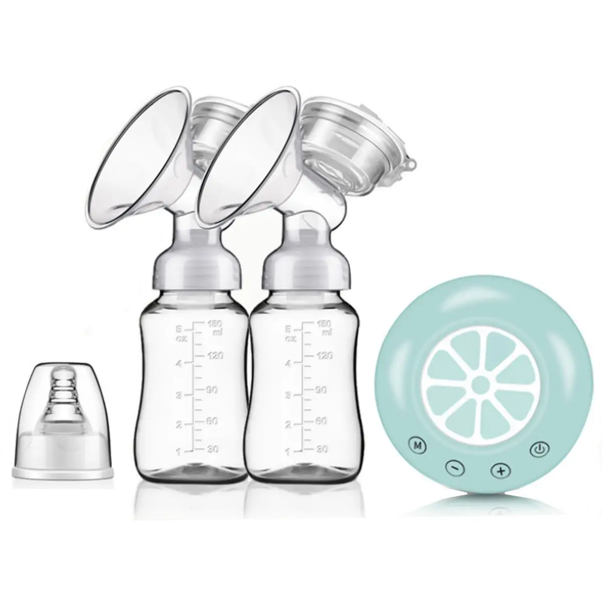 Double Electric Breast Pump USB Rechargable Milk Extractor Postnatal Supplies Powerful Breast Pumps Baby Accessories BPA free images - 6