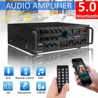 sunbuck 3000w bluetooth stereo amplifier surround sound home cinema karaoke remote control usb sd amp fm dvd aux lcd display