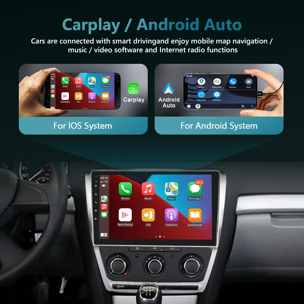 Автомагнитола AMPrime 8 + 128 ГГц Android 10 дюймов GPS сенсорный экран Wi-Fi Bluetooth |