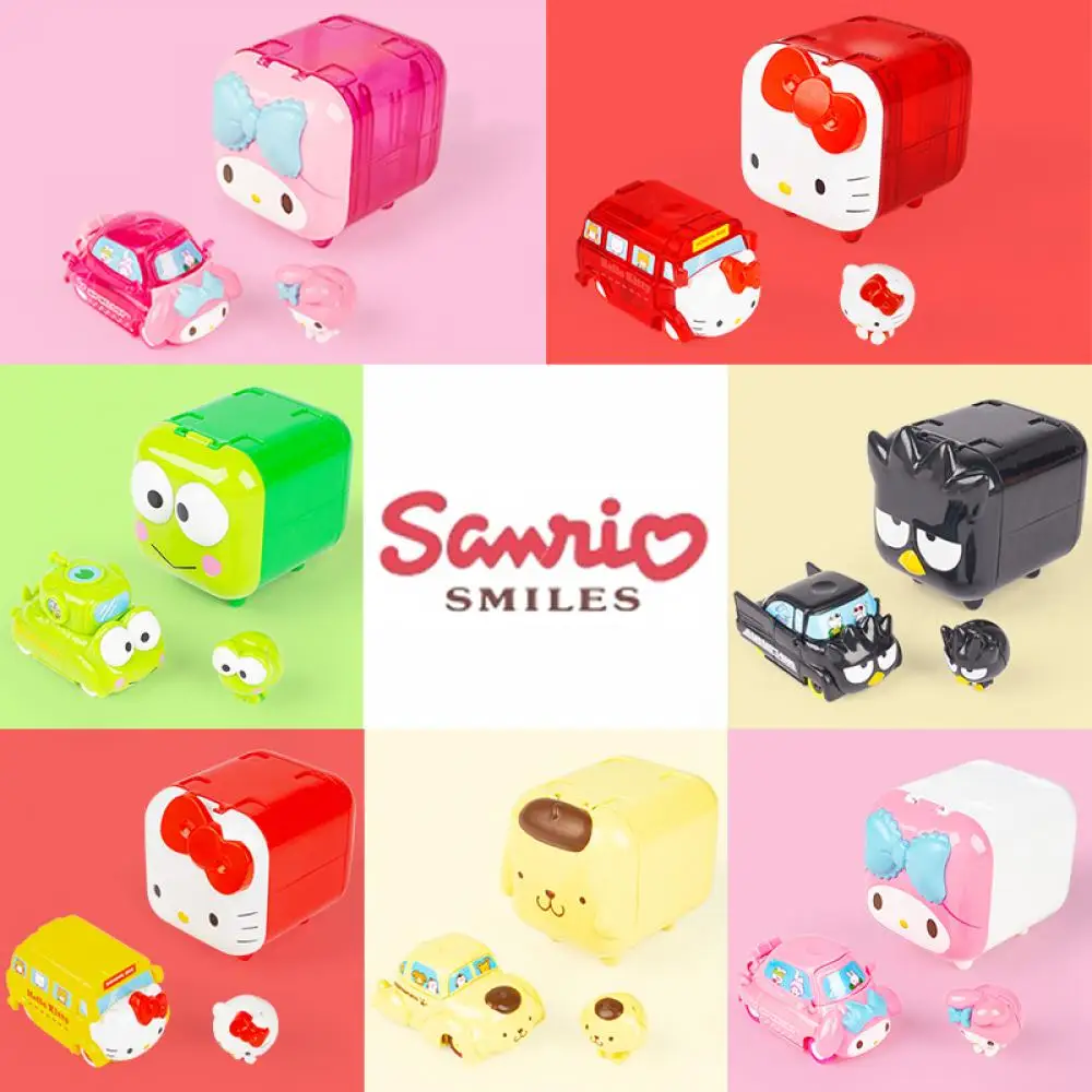 

Kuromi Mymelody Cinnamoroll Kawaii Anime Figure Genuine Sanrio Desktop Ornaments Decor Figurine Collectible Model Toy Doll Gift