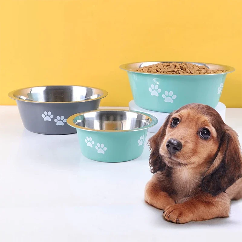 

Large Capacity Dog Bowl For Small Medium Large Dog Feeder Bowls And Drinkers Stainless Steel Pet Feeders Pets Dogs Accessories
