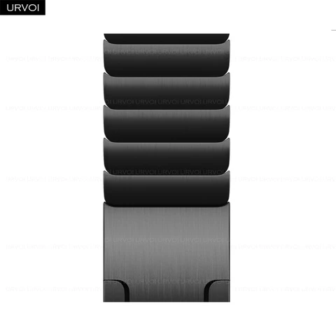 Urvoi Band for Apple Watch Link Bracelet Gen.7 Ultra 2 Matte Black Series 10 9 8 7 6 5 Strap para Iwatch 316L Aço inoxidável