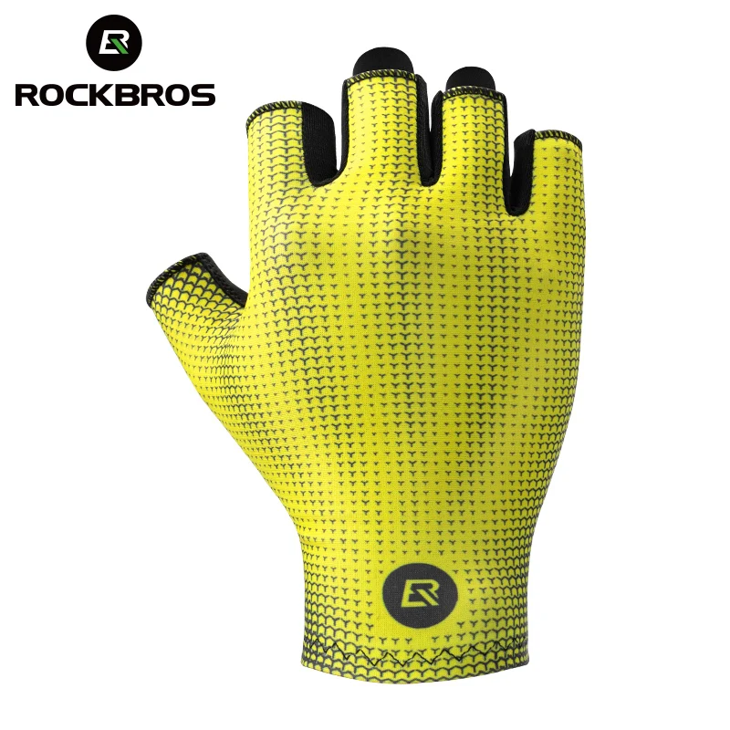 

ROCKBROS Summer Cycling Gloves Half Finger Bicycle Gloves Mtb Road Breathable Bike Gloves High Elasticity Short Finger Gloves