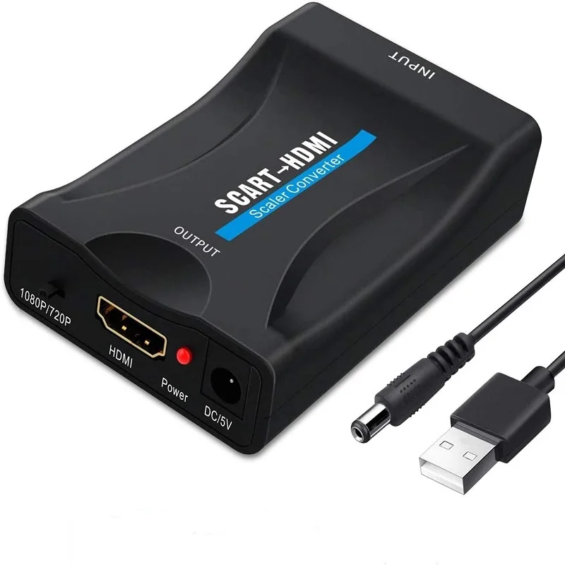 

Конвертер Scart в HDMI-совместимый преобразователь scart в hdmi метла HD преобразователь