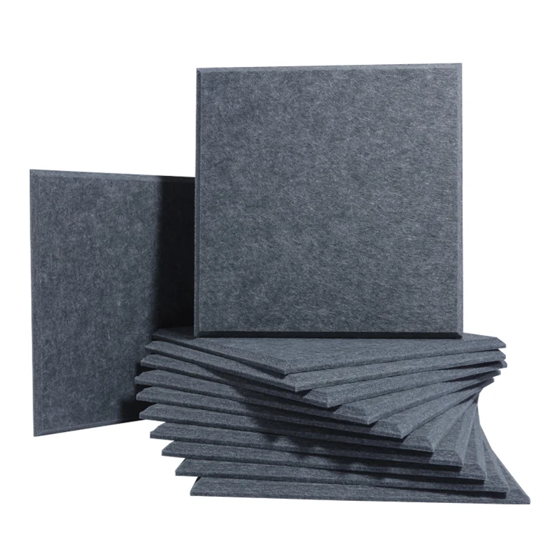 

Home Novelty Accessories 12pcs Soundproofing Treatment High Density Acoustic Panel Studio Home Sound Proof Wall Noise Panel