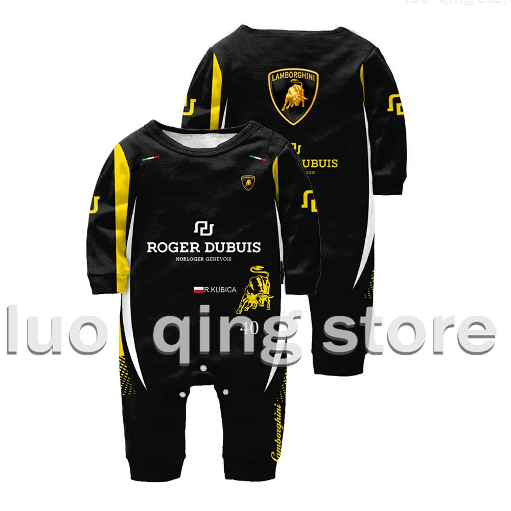 

Hot Sale Boys and Girls Fashion Street Cotton Jumpsuit News F1 Racing Outdoor Extreme Sport Race Enthusiasts 3D Printing Creeper