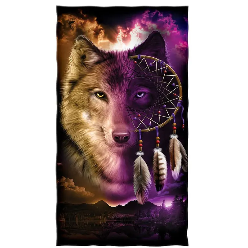 

Wolf Dreamcatcher Quick Drying Towel Suitable For Yoga Fitness Swimming And Other Places
