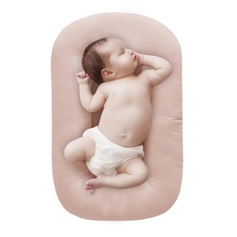 

Baby Pillow Newborn Washable Foldable Baby Lounger Nursing Neck Support Pad Cotton Breathable Uterus Bionic Bed Crib Bed