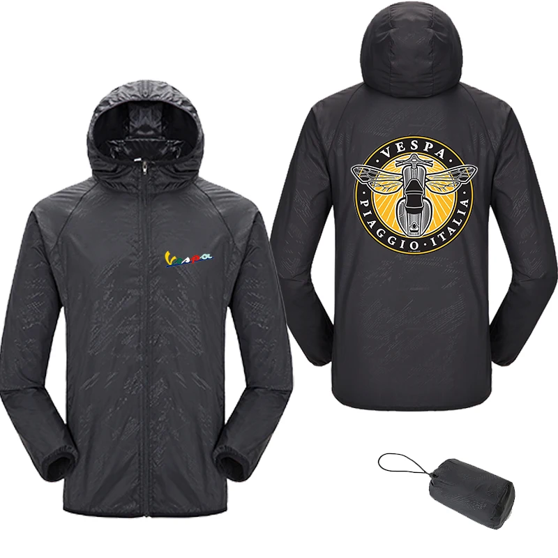 

vespa Jacket unisex Waterproof Sun Protection Clothing Fishing Hunting Breathable Windbreaker