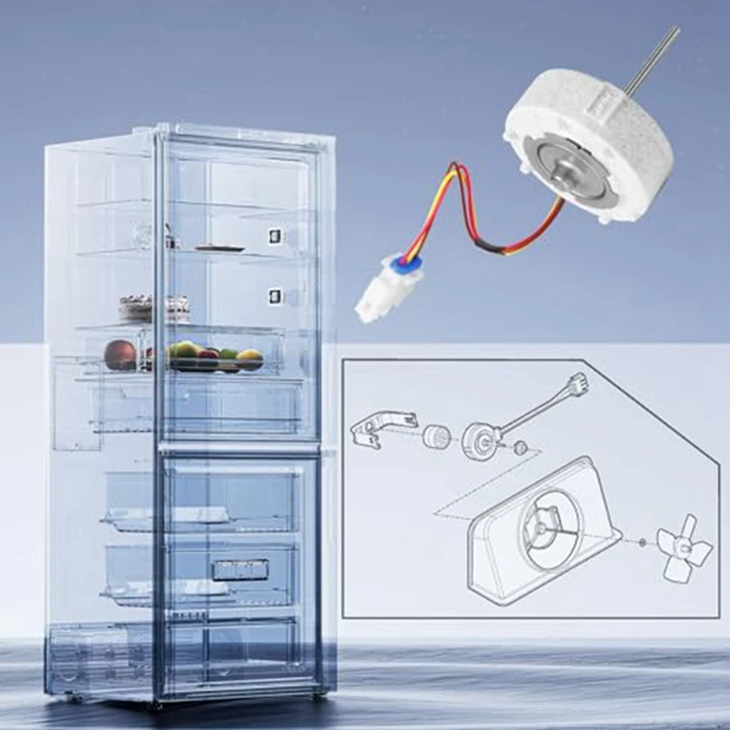 Двигатель вентилятора испарителя 1 шт. 809069201 AP6041795 Металл для Frigidaire Kenmore Electrolux DGHD2361