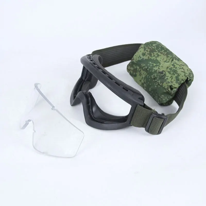 Тактические Защитные очки 6b34 маленькие зеленые для улицы охотничьи с зеркальной
