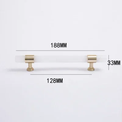 Ручки для шкафов TINYHOB натуральный камень + латунь