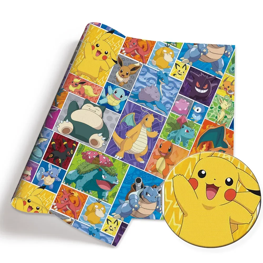 Покемон мультфильм ткань 140*50 см ручная работа шитье пэчворк квилтинг детское