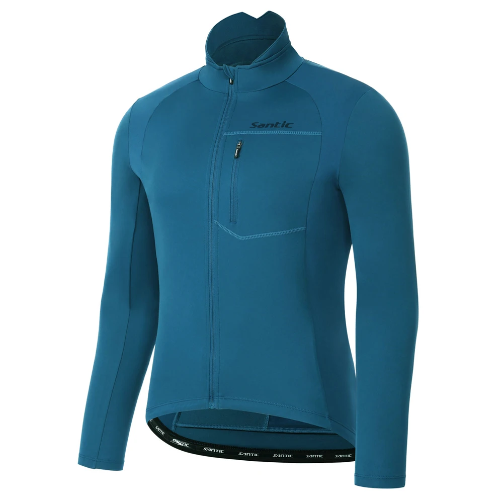 Santic мужские велосипедные куртки зимние ветрозащитные MTB пальто сохраняющая