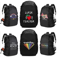 20l 70l backpack rain cover waterproof multipurpose teacher pattern print adjustable portable outdoor sport cycling case bag