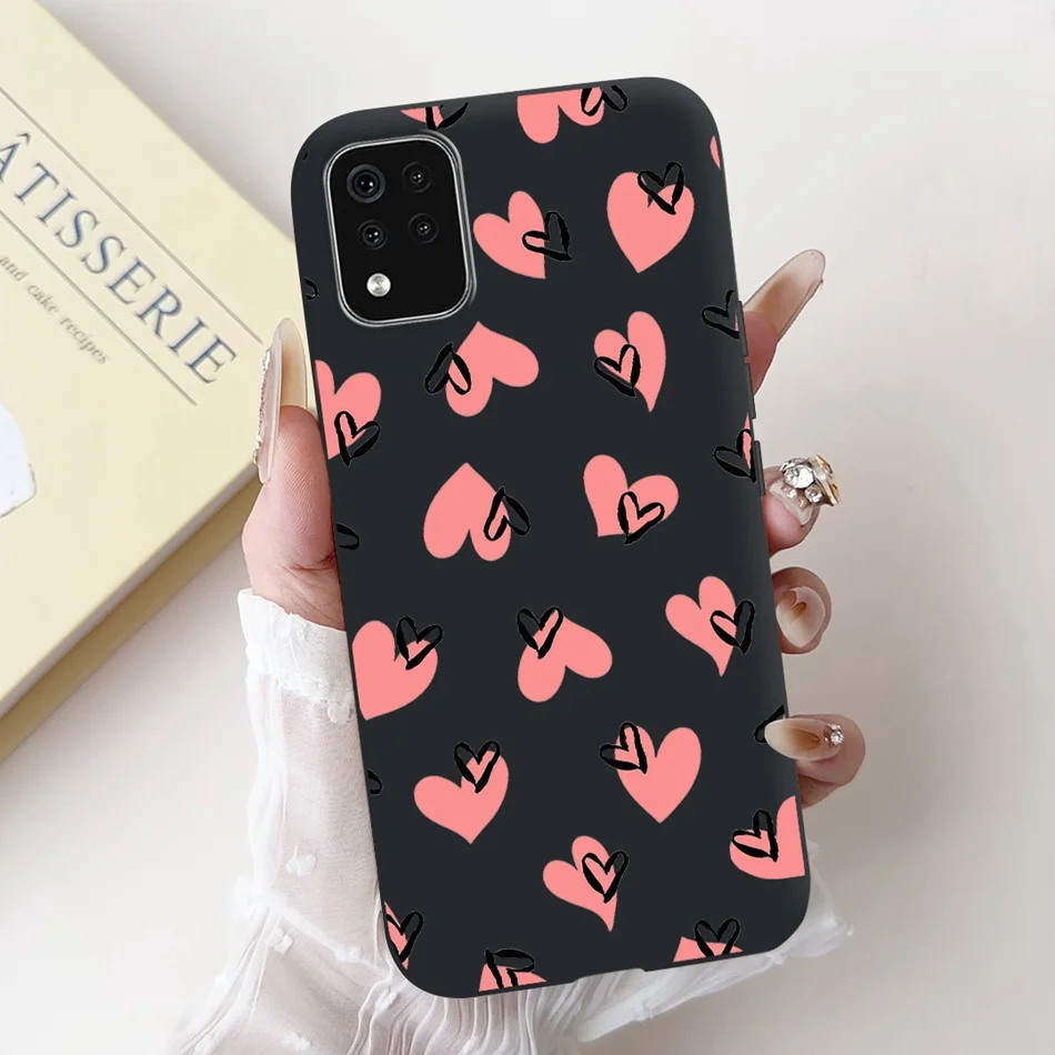 Фото Для LG K42 K52 K62 K62 + новый чехол для телефона с милым мультяшным цветочным принтом для LG K62 Plus K42 K52 (Бразильский), черный силиконовый мягкий чехол №2