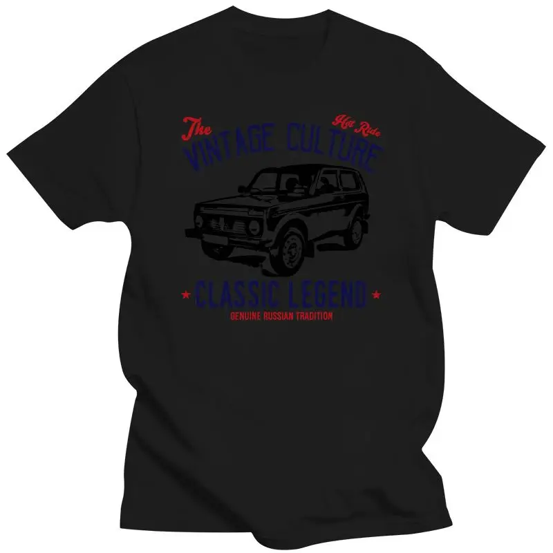 

Mens Clothing VINTAGE RUSSIAN CAR LADA NIVA - COTTON T-SHIRT
