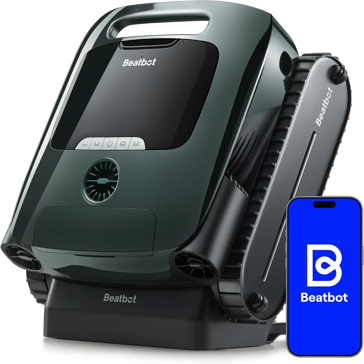 Умный робот-пылесос для бассейнов Beatbot AquaSense 2 Pro 5-в-1 с функцией скиммера, управлением через приложение, для поверхностей до 360 м², зеленый (art.: 3920db771fb09) - 3920db771fb09