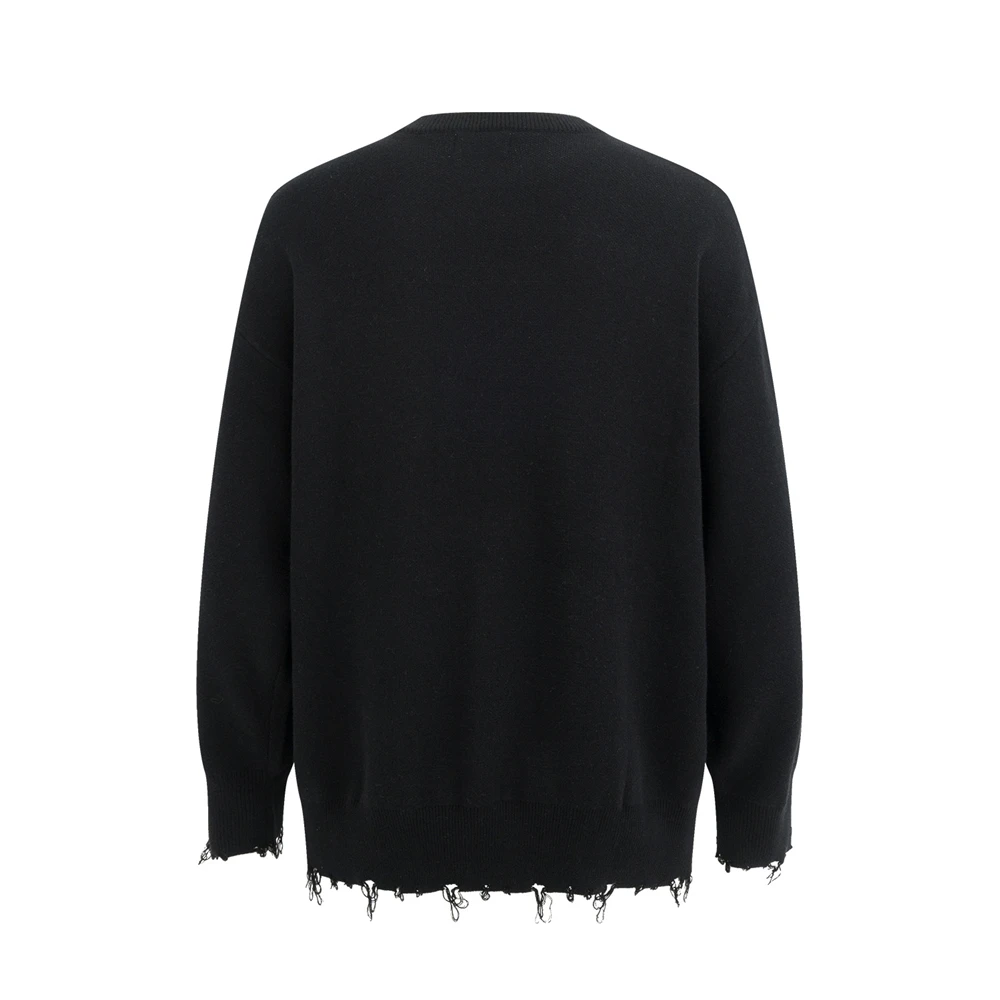 Модель 2024 года свитеры в стиле панк с рисунком граффити пуловер Харадзюку