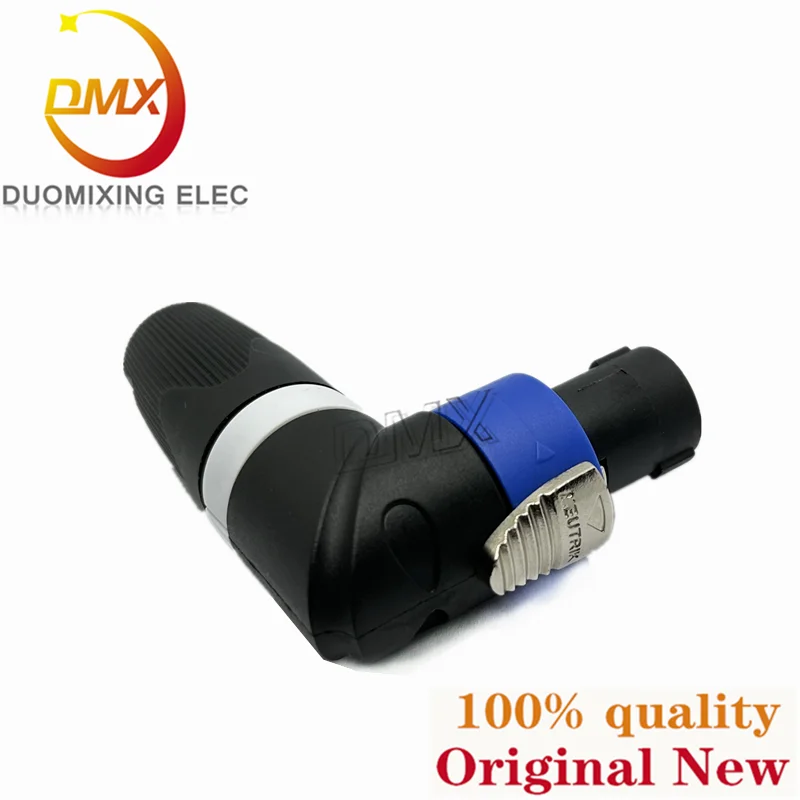 

1-5PCS NL4FRX For NEUTRIK NL4MPR NL4FX four-core speaker ohm plug 4-core imported right-angle 90-degree LRX conversion piece