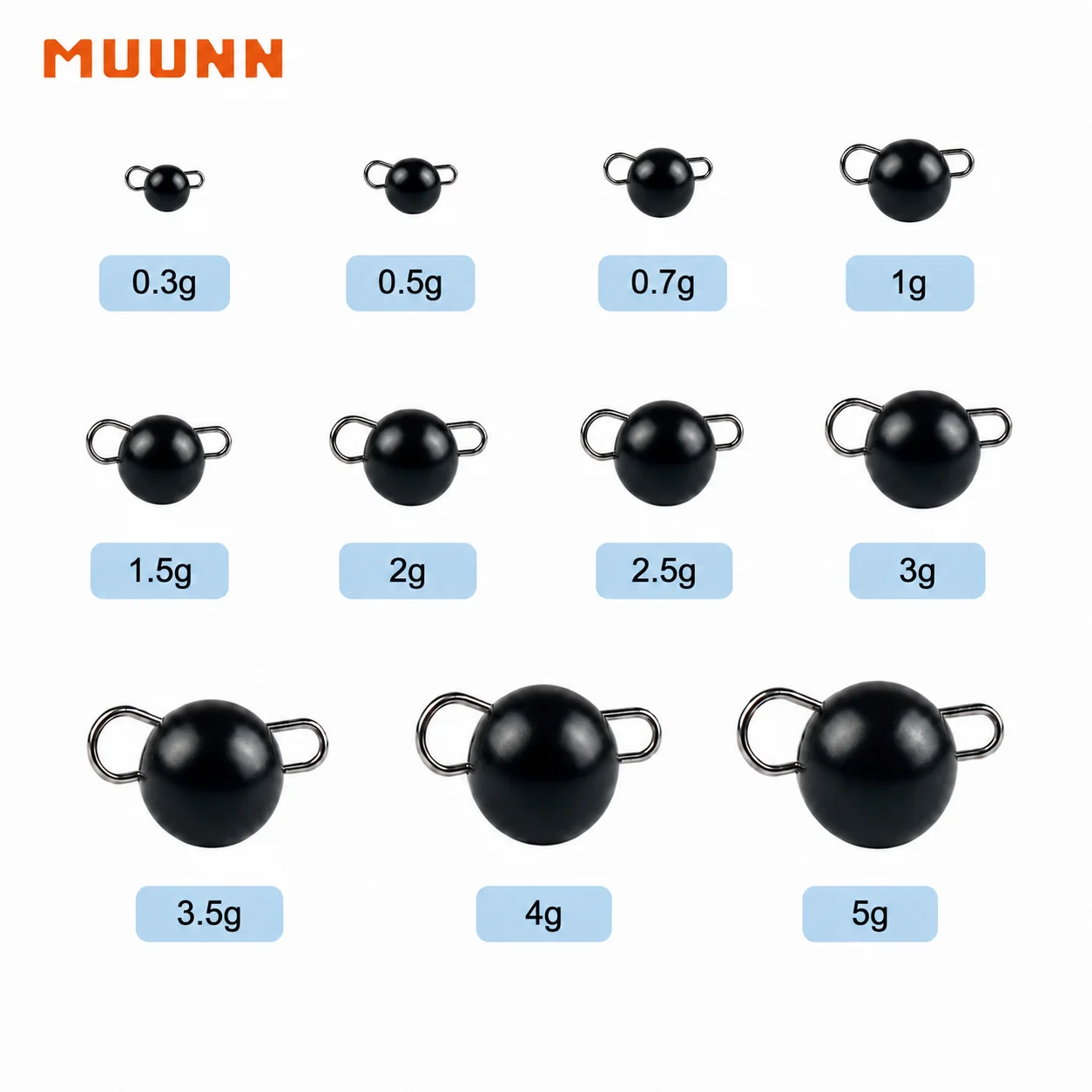 Фото MUUNN 10 шт. 0.3-3 г. Вольфрамовые грузила-чебурашки для нахлыстовой рыбалки, более чувствительные рыболовные аксессуары №2