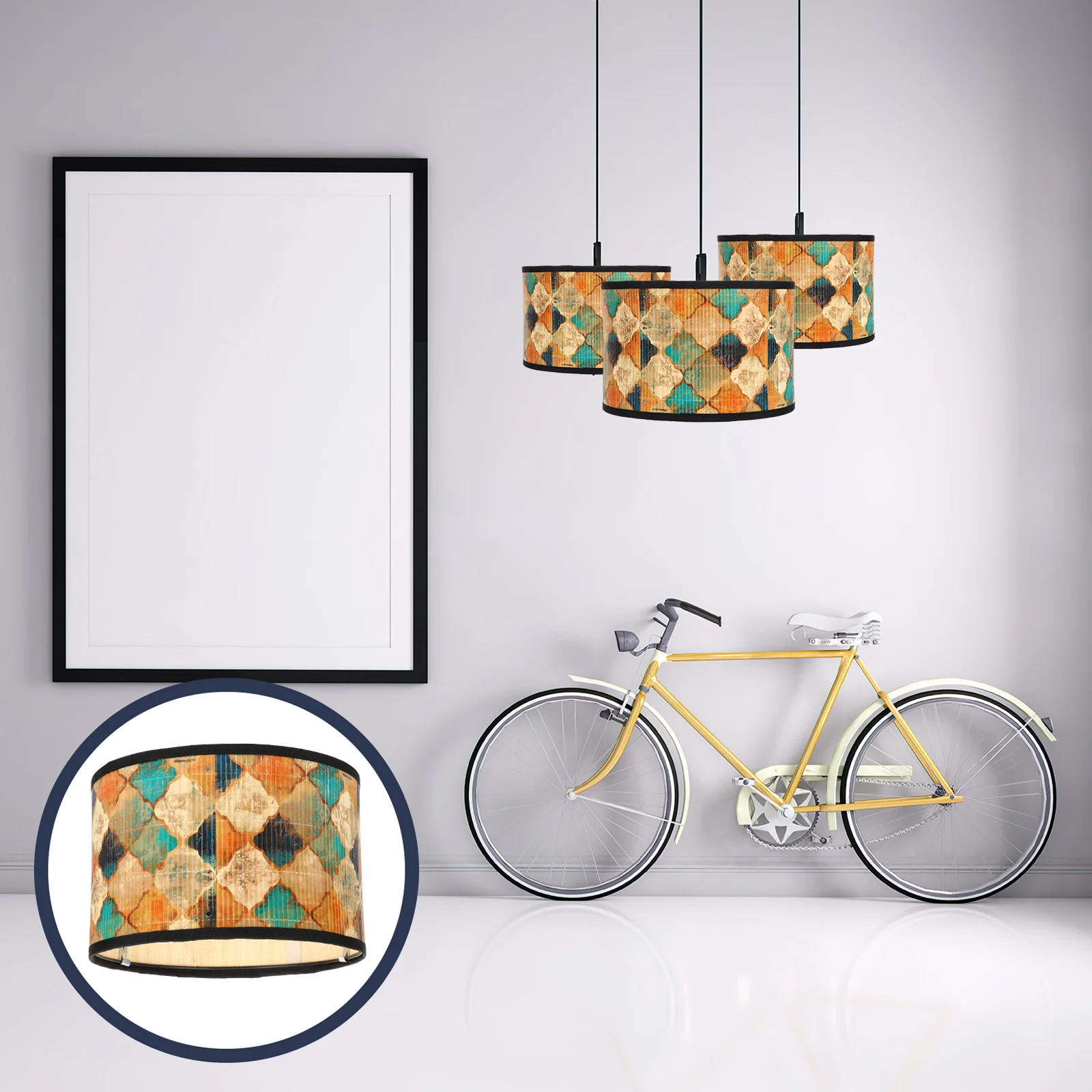 

Vintage Decor Ceiling Lamp Cover Desk Bamboo Light Shade Pendant Hanging Covers
