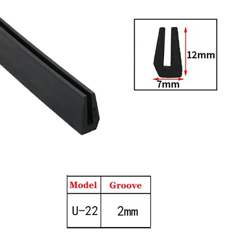 

Черная резиновая уплотнительная лента U-образная 0,5-40 мм 1 метр