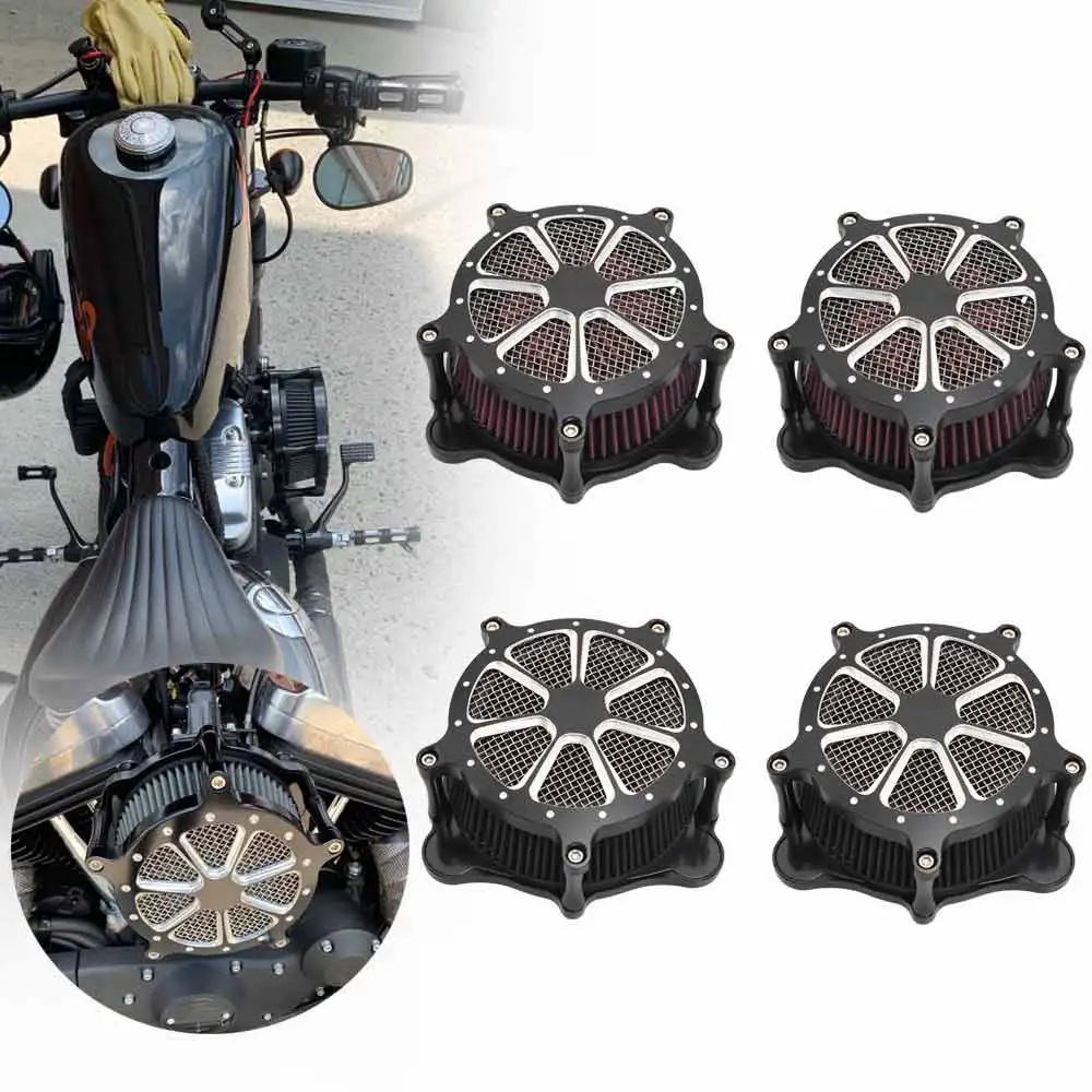 

Motorcycle Air Intake Filter System Kit For Harley Touring Road King Electra Street Glide Dyna Softail Fat Boy Trike Air Cleaner