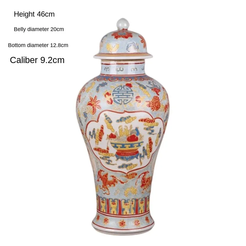 Династия Цин, Kangxi, светящийся в темноте фарфор, пастель, общий горшок, античный фарфор, коллекция украшений для дома