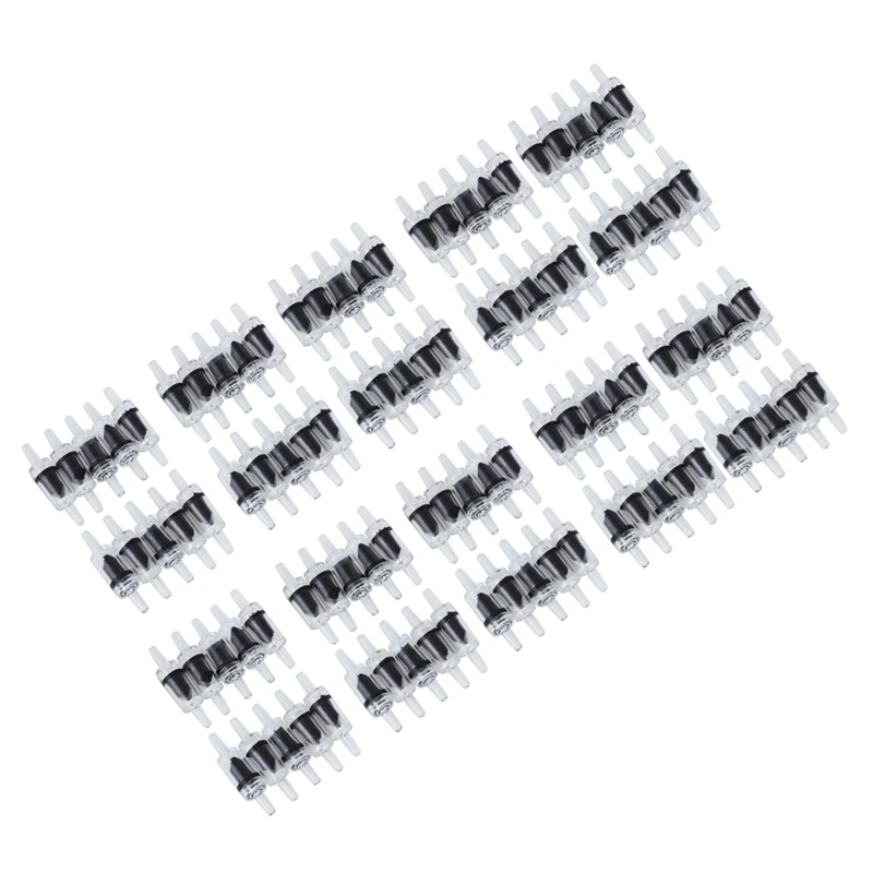 

100 Pcs Non-Return One Way Check Valve CO2 Aquarium Fish Tank Air Pump