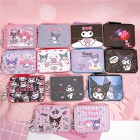 cartoon anime purses coin purse card package devil rabbit korean pu leather chain for pants pendant simple portable wallet cute