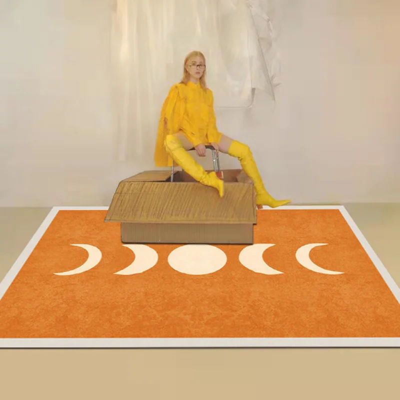 

Nordic Art Abstract Living Room Carpet Modern Simple Bedroom Large Area Rug Washable Home Lounge Carpets Non-slip Bathroom Mat