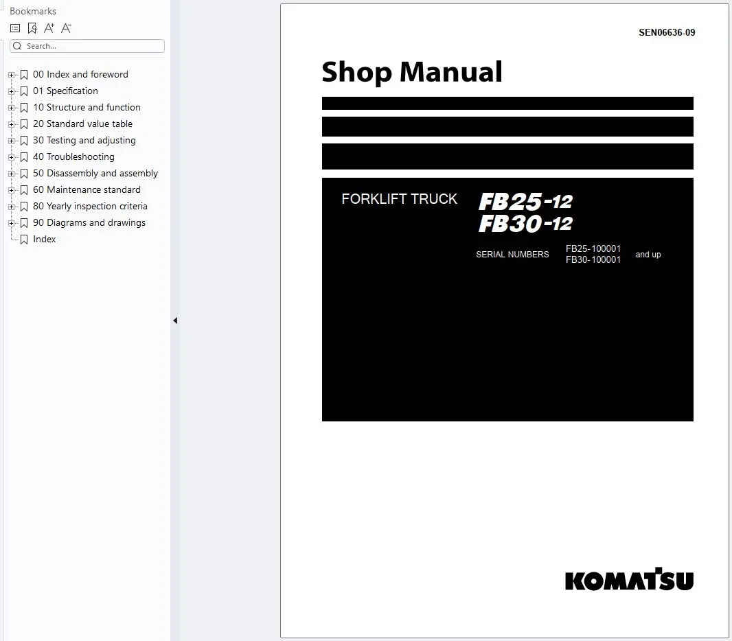 Руководство по автоDVD2 WorkShop для языков вилочных погрузчиков Komatsu, английские файлы PDF 3,51 ГБ (art.: 3920cdeec07bf) - 3920cdeec07bf