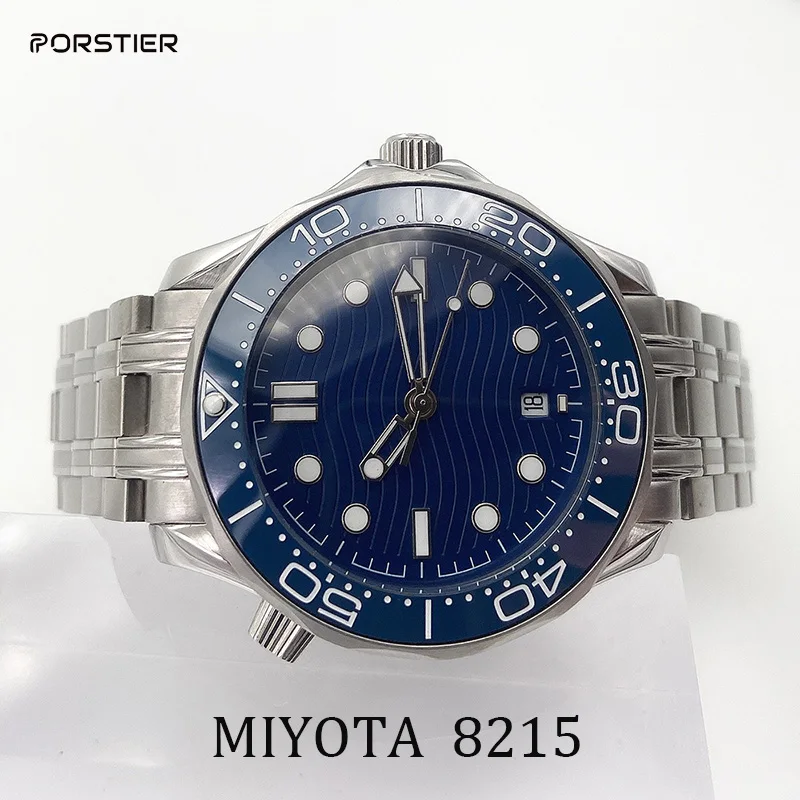 

Custom logo Luxury Men Watch MIYOTA 8215 Movement Automatic Watches 007 NTTD Style Ceramic Bezel Wristwatches 100m Diver Watch
