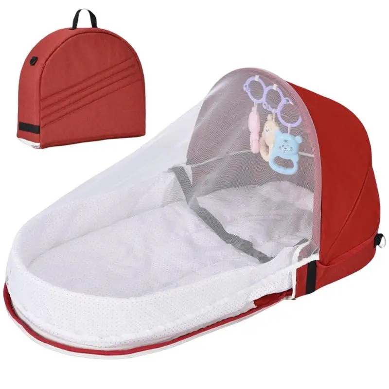 

Portable Travel Baby Nest Multi-function Baby Bed Crib With Mosquito Net Foldable Babynest Bassinet Infant Sleep Baby Cot Bed