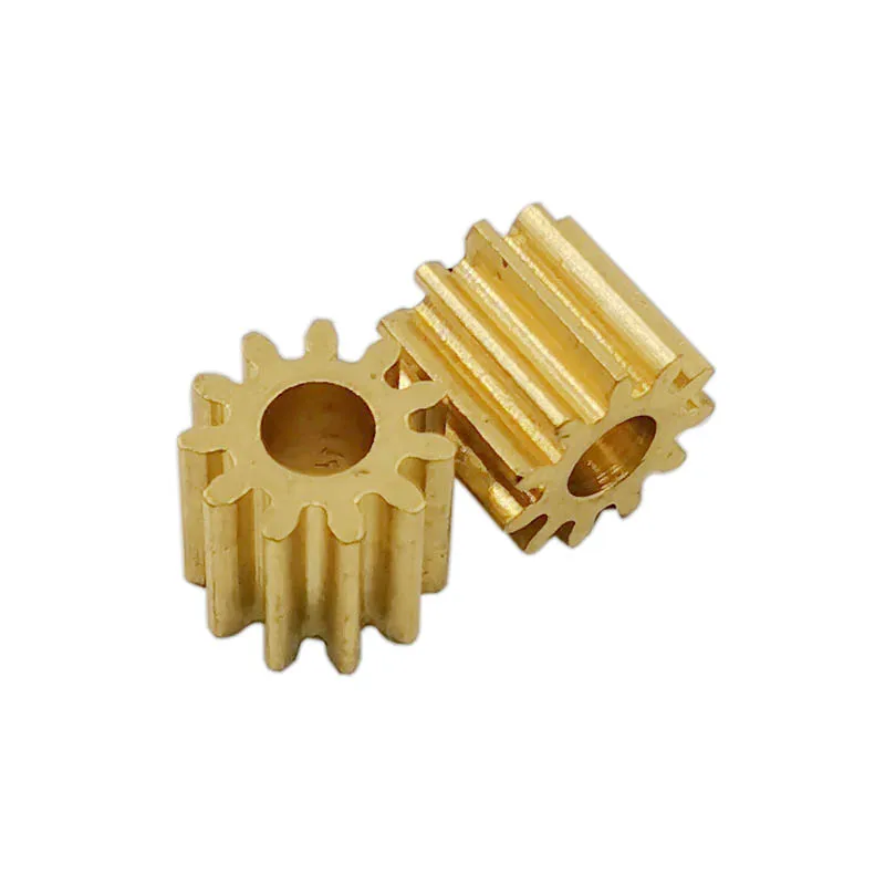 

0.75M 11T OD=9.75mm Copper Gear 11 Teeth 3.98mm Hole Brass Pinion Motor Accessories 114A