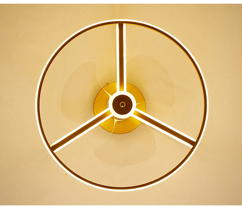 

Modern minimalist design, chandelier, fan-shaped round LED pendant light for dining room, bedroom or living room,