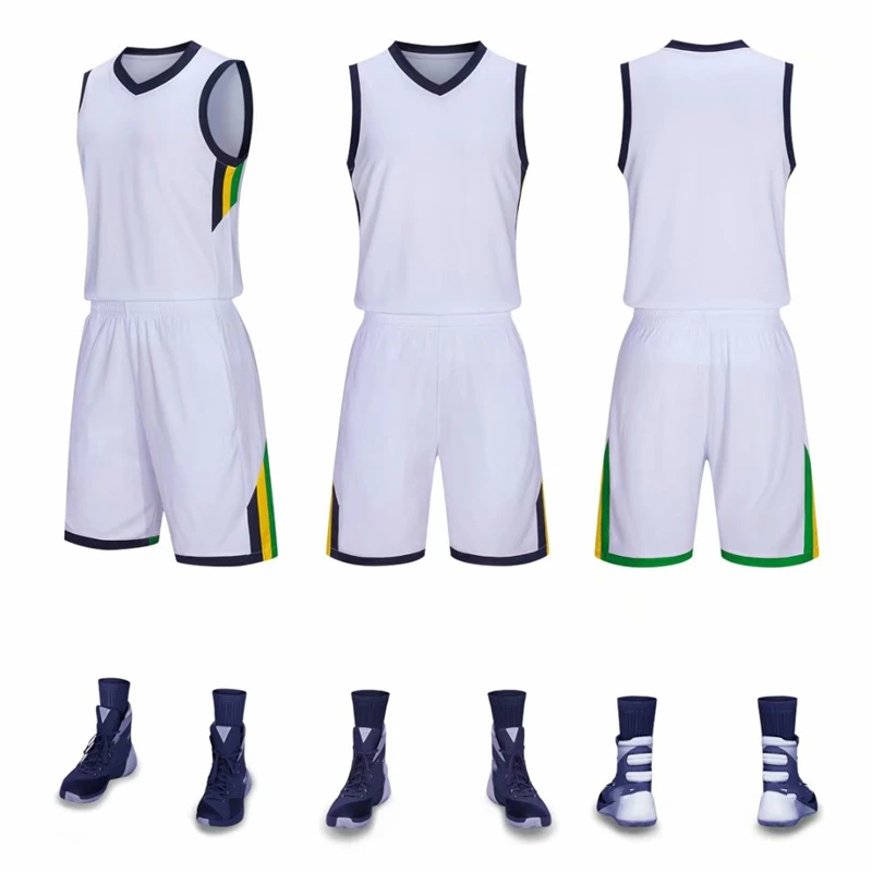 Basketball Jersey Sets Breathable Girl Boys Tracksuit Uniforms Training Suits Adult Kids Sport Clothes Kits |