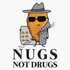 Автомобильная наклейка, забавные наклейки Nugs Not Drug, курица, Nugget, дилер, виниловая Водонепроницаемая наклейка, наклейка на автомобиль, ноутбук, Настенная Наклейка