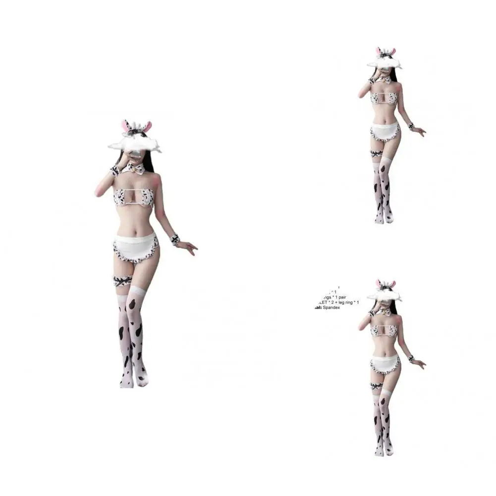 

Good Ductility Sleepwear Creative Bra Panty Stockings Set for Sleeping