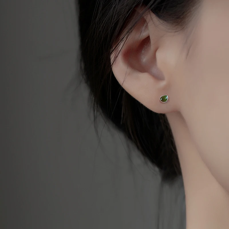 925 sterling silver avocado earrings women's 2022 new fashion design earrings earrings