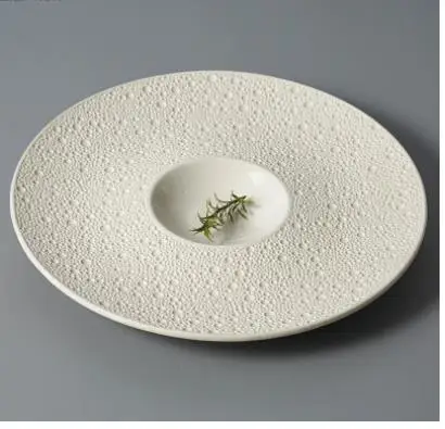 

Керамическая обеденная тарелка круглой формы, специальная посуда, тарелка для приготовления пищи, десерт в ресторане, столовая посуда для пасты, стейка, блюдо для супа