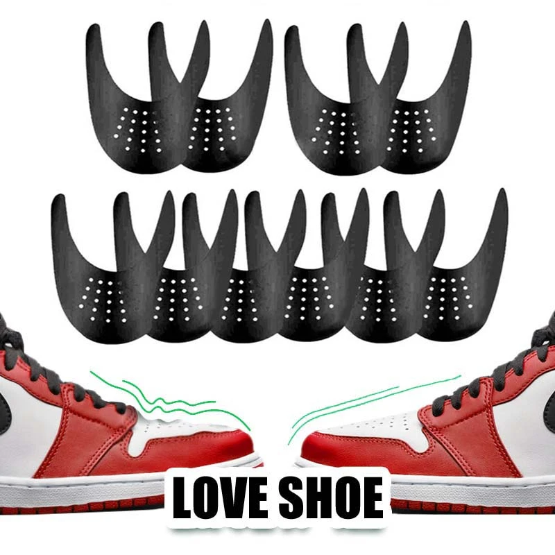 

5 Pairs Anti-Creased Protector for Shoes Bending Crack Toe Cap Support Stretcher Comfortable Shoe Tree Care Accessorie Wholesale