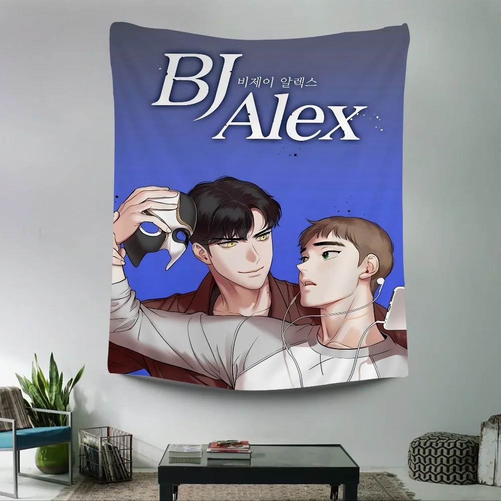 Аниме Bj Алекс красочный гобелен настенный богемный Мандала настенные листы