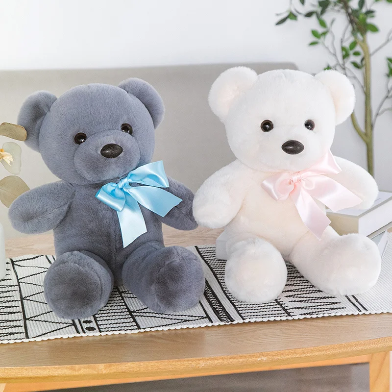 Lovely Ribbon Bear Plush Doll Soft Cartoon Animal Stuffed Toy Cute Pillows Teddy Toys Baby Comfort Dolls Girl Gift |