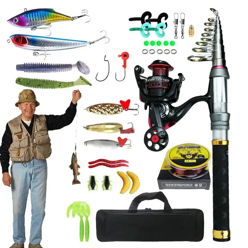 

Набор рыболовных удочек и катушек, комплект из углеродного волокна, дорожные удочки с катушкой для спиннинга, Аксессуары для рыбалки